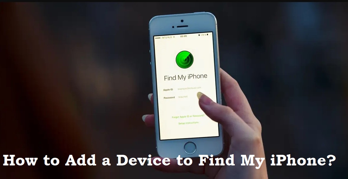 how to add a device to find my iphone
