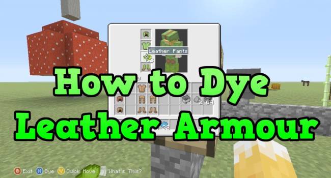 How To Dye Leather Armor In Minecraft
